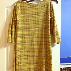 Sharagano Dress yellow and black